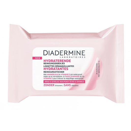 Diadermine Moisturizing Makeup Remover Wipes 25 Units