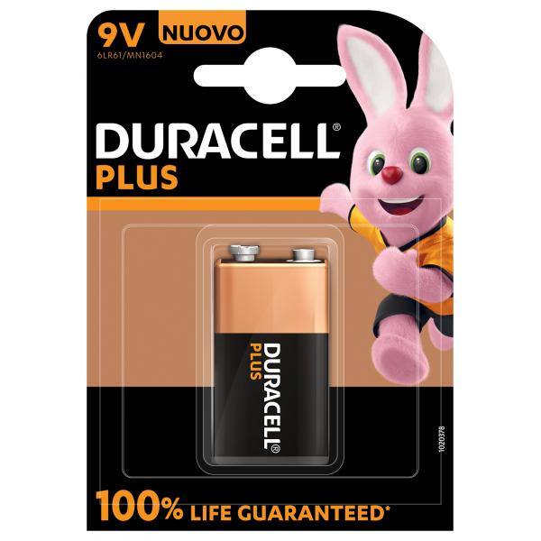 Duracell Plus Power 9v 6lr61-Mn1604 Pila X 1 U