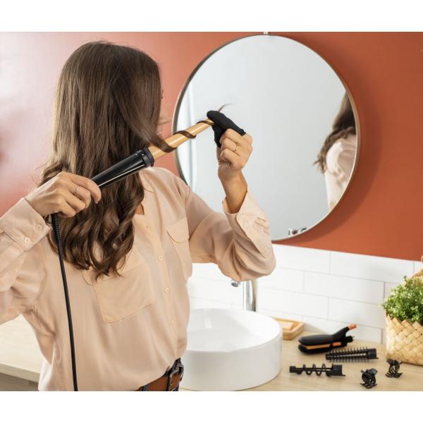 Rowenta Infinite Looks CF4231 Multistyler Caldo Nero, Bronzo 1,8 m (Rowenta Infinite Looks CF4231 Multisty)