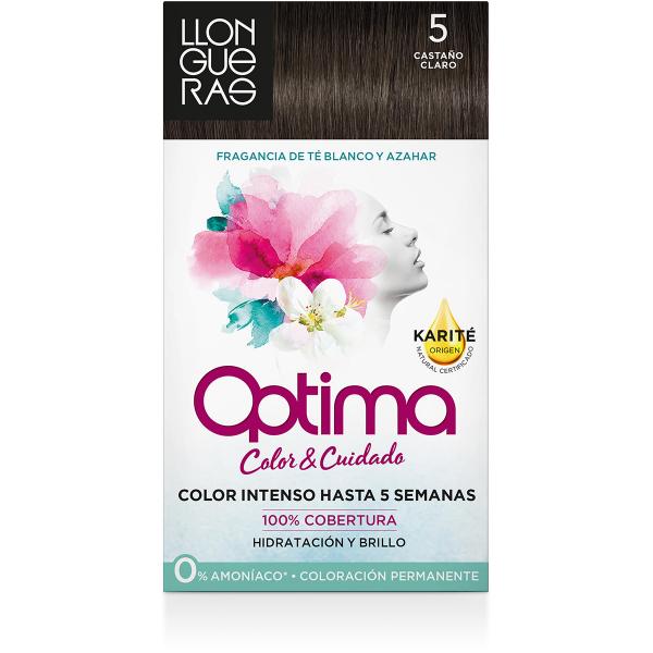 Llongueras Optima Permanent Hair Colour Ammonia Free 5 Light Brown