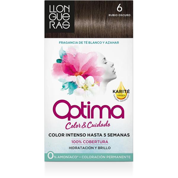 Llongueras Optima Permanent Hair Colour Ammonia Free 6 Dark Blonde