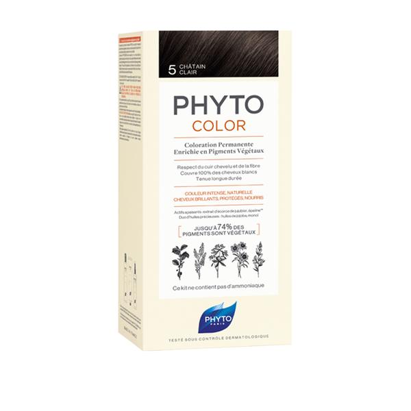 Phyto Hair Colour By Phytocolor 5 Light Brown 180g