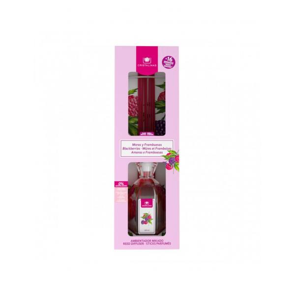 Cristalinas Mikado Ambientador 0 Moras y Frambuesas 180ml