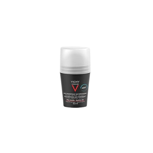 Vichy Homme Roll On Deodorant For Sensitive Skin 50ml
