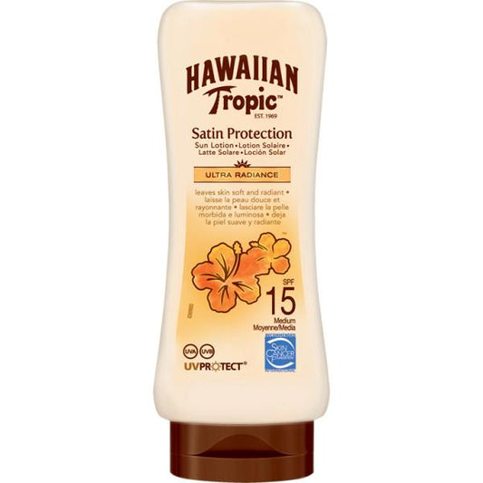 Hawaiian Tropic Satin Protection Ultra Radiance Sun Lotion Spf15 180ml