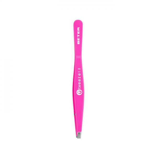 Beter Tweezers Magnetic Straight Tip Pink
