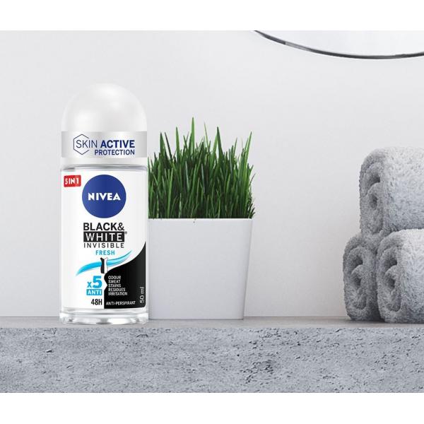 Nivea For Black And White Roll On Fresh 50ml