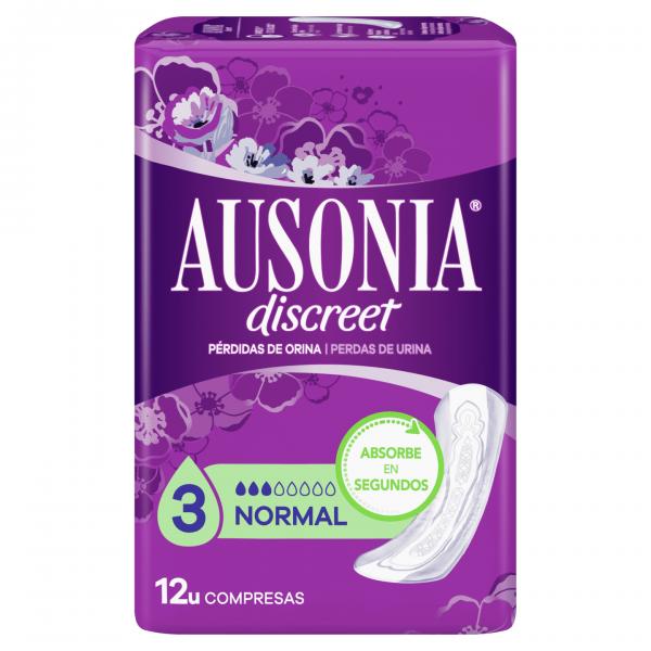 Ausonia Discreet Sanitary Towels Normal Urinary Incontinence 12 Units