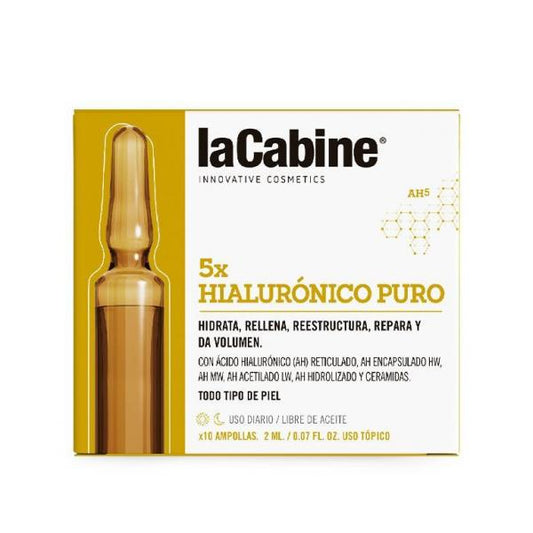 La Cabine 5x Ampoules d'Acide Hyaluronique Pur 10x2ml 
