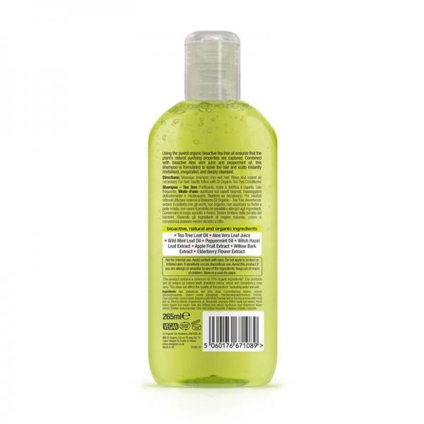 Dr.Organic Tea Tree Shampoo 265ml