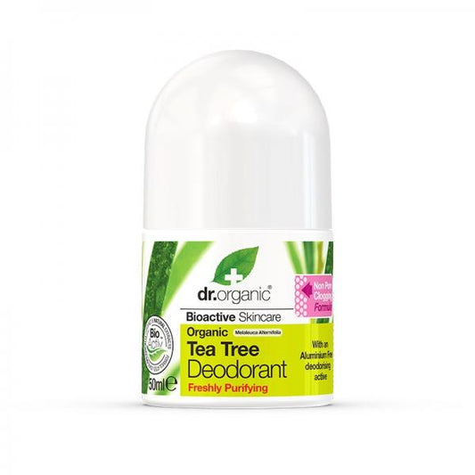 Dr Organic Tea Tree Deodorant Roll On 50ml