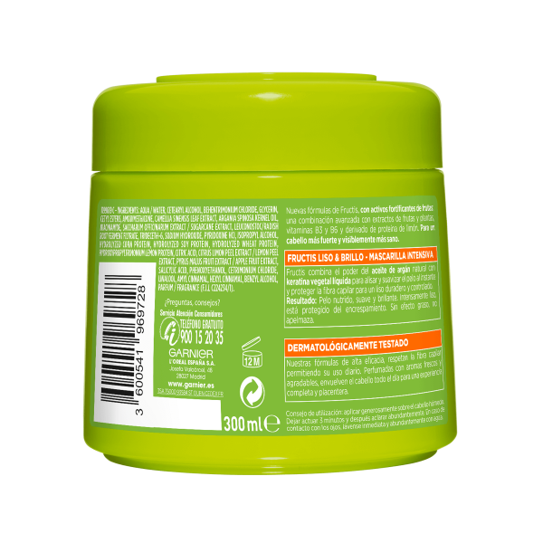 Garnier Fructis Hidra Smooth 72h Mask 300ml