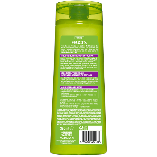 Garnier Fructis Nutri Rizos Contouring Fortifying Shampoo 360ml