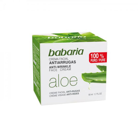 Babaria Natural Anti Wrinkle Face Cream Aloe Vera 50ml