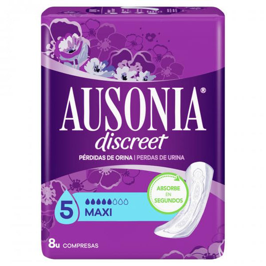 Ausonia Discreet Sanitary Towels Maxi Urinary Incontinence 8 Units