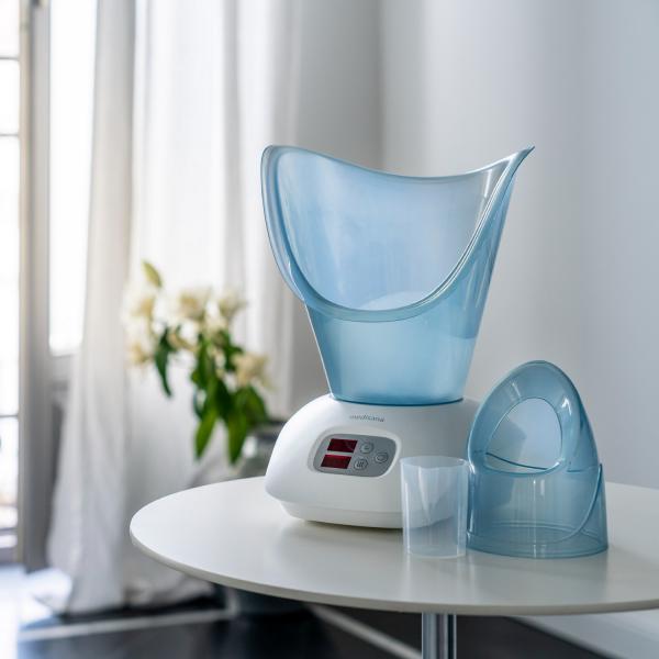 Medisana DS 400 sauna facciale Blu, Bianco