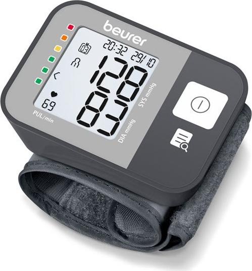 Beurer Blutdruckmessgert, vollautomatische Messung am Handgelenk, Speicherpltze: 2x60, Arrhythmie- (659.04)