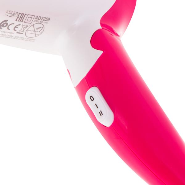Adler AD 2259 asciuga capelli Rosa, Bianco