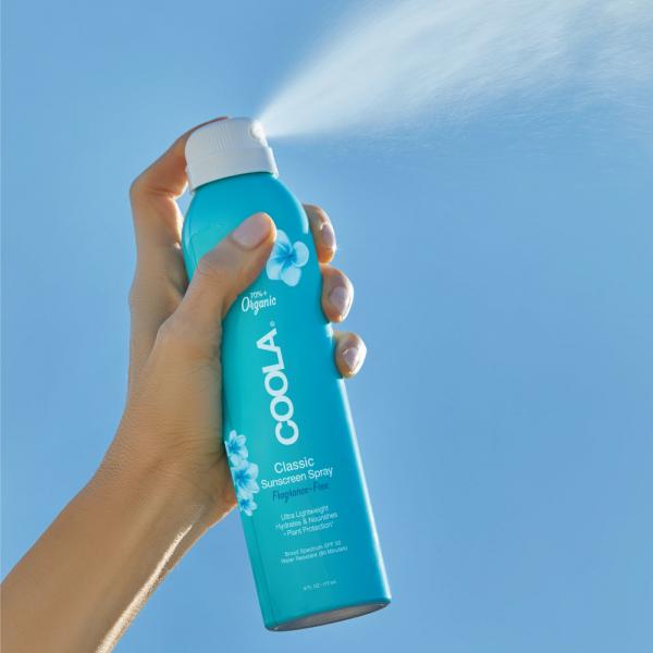 Coola Classic Body Organic Sunscreen Spray Spf50 Fragrance Free 177ml