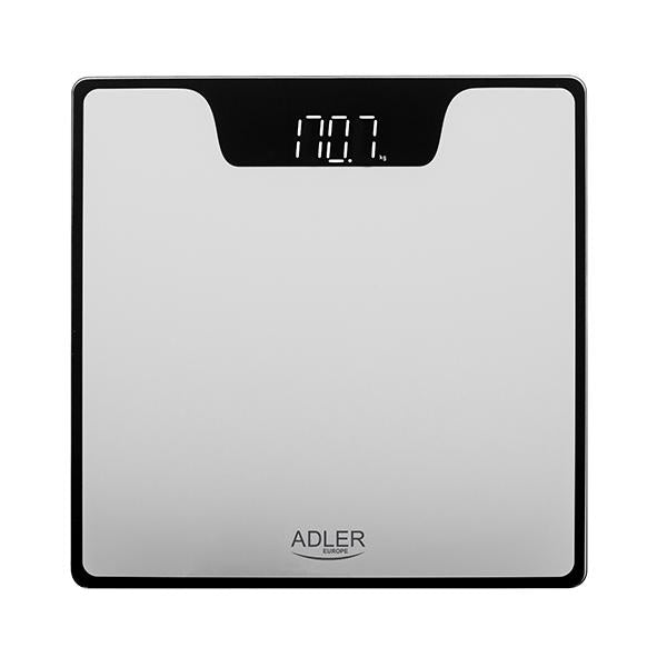 Adler AD 8174s Rettangolo Argento Bilancia pesapersone elettronica