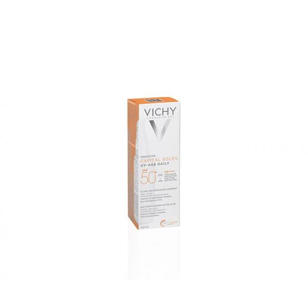 Vichy Capital Soleil Uv-Age Daily SPF50+ Water Fluid Antifotoaging 40ml