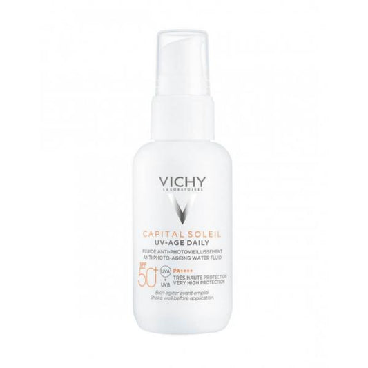 Vichy Capital Soleil Uv-Age Daily SPF50+ Water Fluid Antifotoaging 40ml