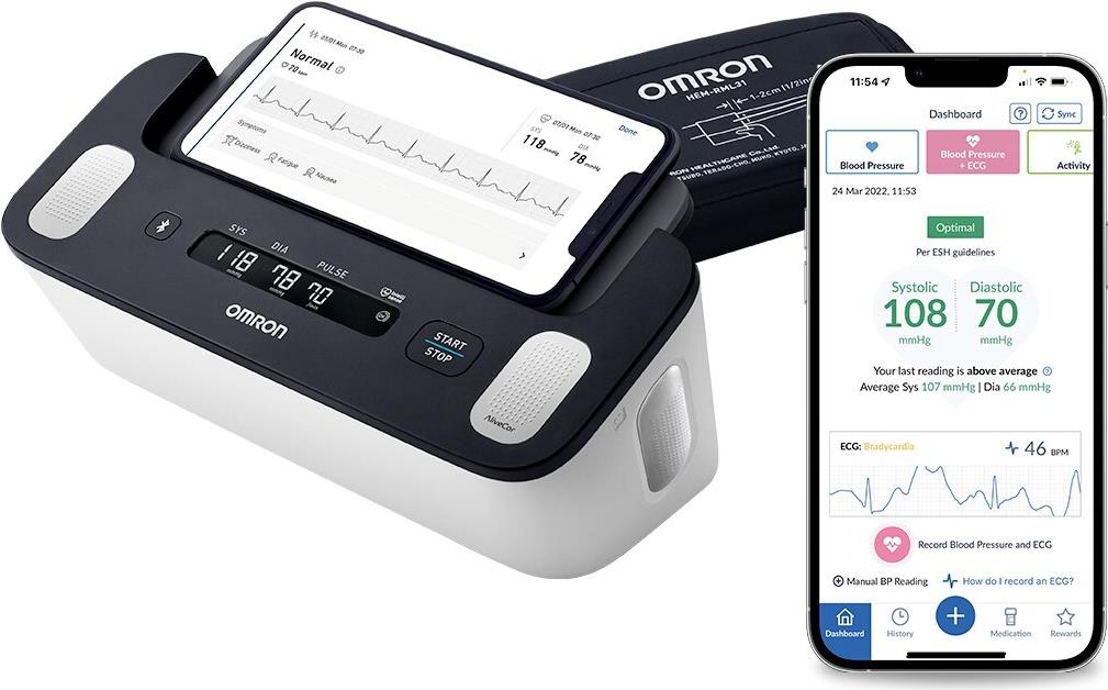 Blutdruckmessgert und EKG-Monitor - OMRON Complete (HEM-7530T-E3)