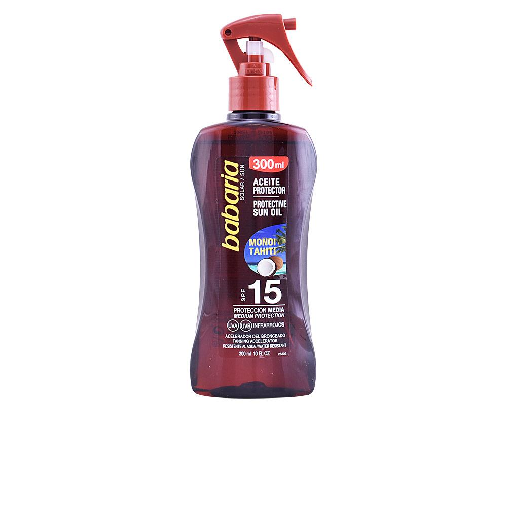 Spray solaire avancé Babaria Solar Aceite Monoi Tahiti