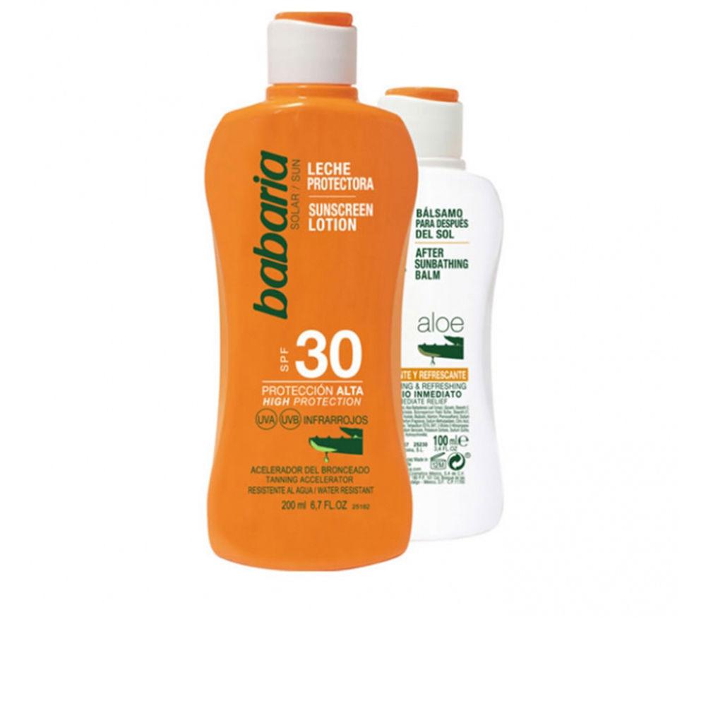 Lait solaire Babaria Solar à l'aloe vera SPF30 Protection solaire efficace