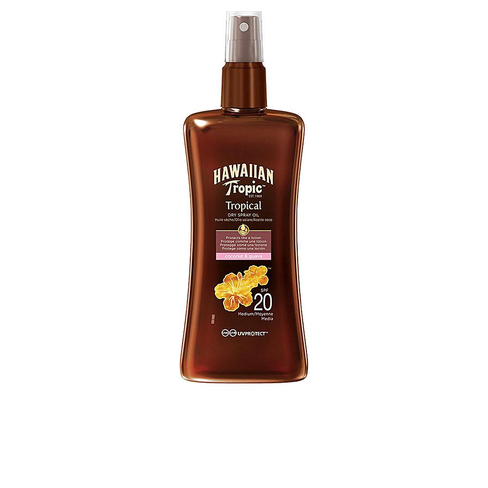 Spray solaire Hawaiian Tropic Noix de coco et goyave pour une peau protégée et éclatante