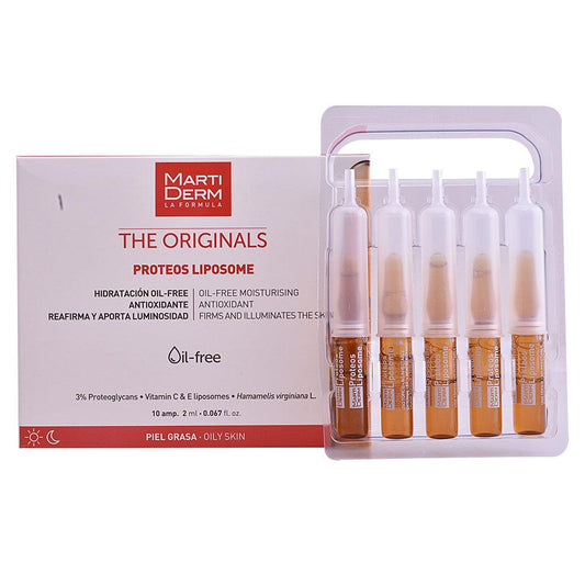 Martiderm The Originals Ampoules Visage Liposome Proteos Hydratation Instantanée Anti-Âge