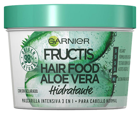 Garnier Fructis Hair Food Maschera Idratante Per Capelli Con Aloe Vera Formula 98% Naturale E Vegana