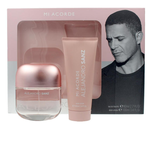 Alejandro Sanz Mi Acorde Woman Set Perfumes Eau De Toilette And Body Lotion My Woman Chord
