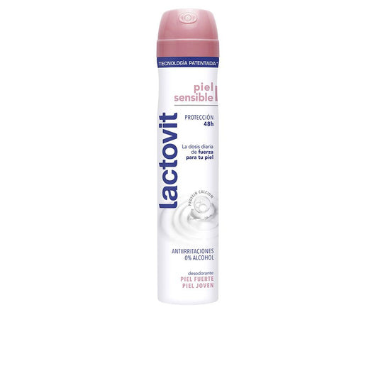 Déodorant en spray Lactovit Sensitive pour peaux sensibles, protection douce 48 heures