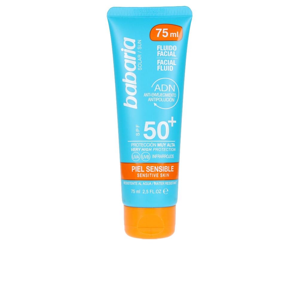 Babaria Solar Adn Fluido Solare Viso Per Pelle Sensibile SPF50 Plus Protezione Avanzata UVA UVB