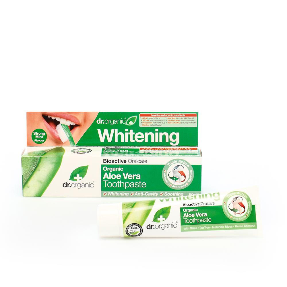 Dr Organic Aloe Vera Dr Organic Pasta Dentale Sorriso Luminoso Protetto