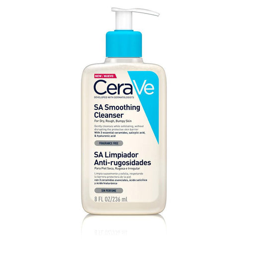 Cerave Sa Smoothing Nettoyant Visage Peau Lisse En Trois Jours