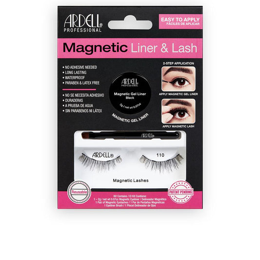 Eyeliner magnétique et gel pour faux cils Ardell : application facile sans colle
