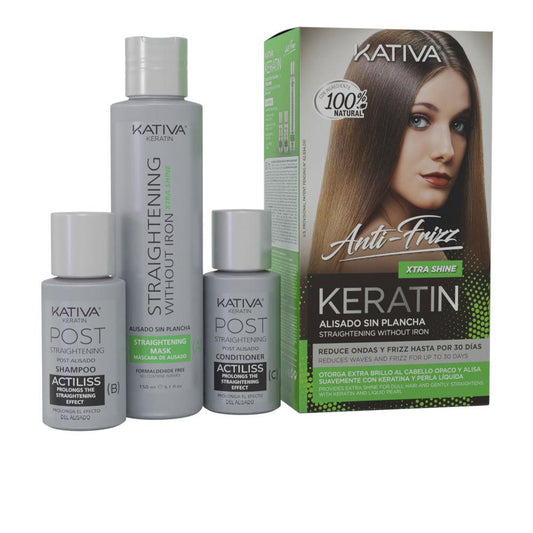 Kativa Keratin Anti-Frizz Set Di Trattamento Capelli Effetto Lisciante