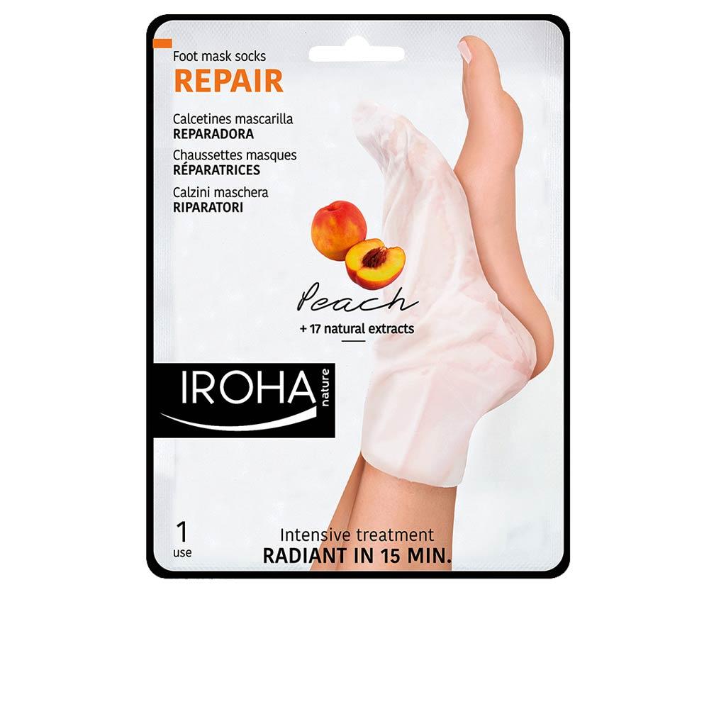 Iroha Iroha Peach Calzini Maschera Piedi Setosi Naturali