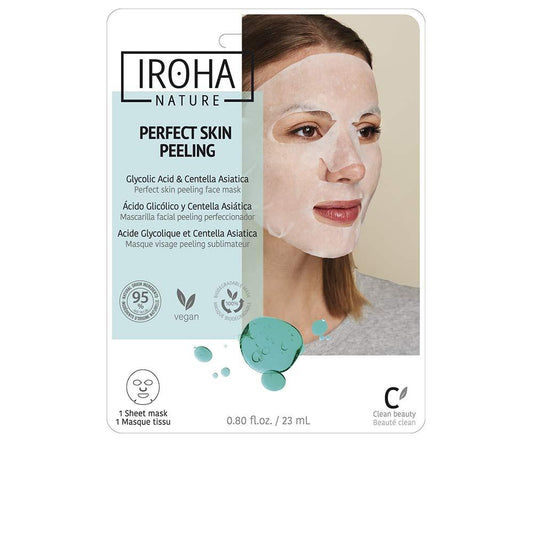 Iroha Tissue Mask Glycolic Acid Facial Peeling Mask Centella Asiatica