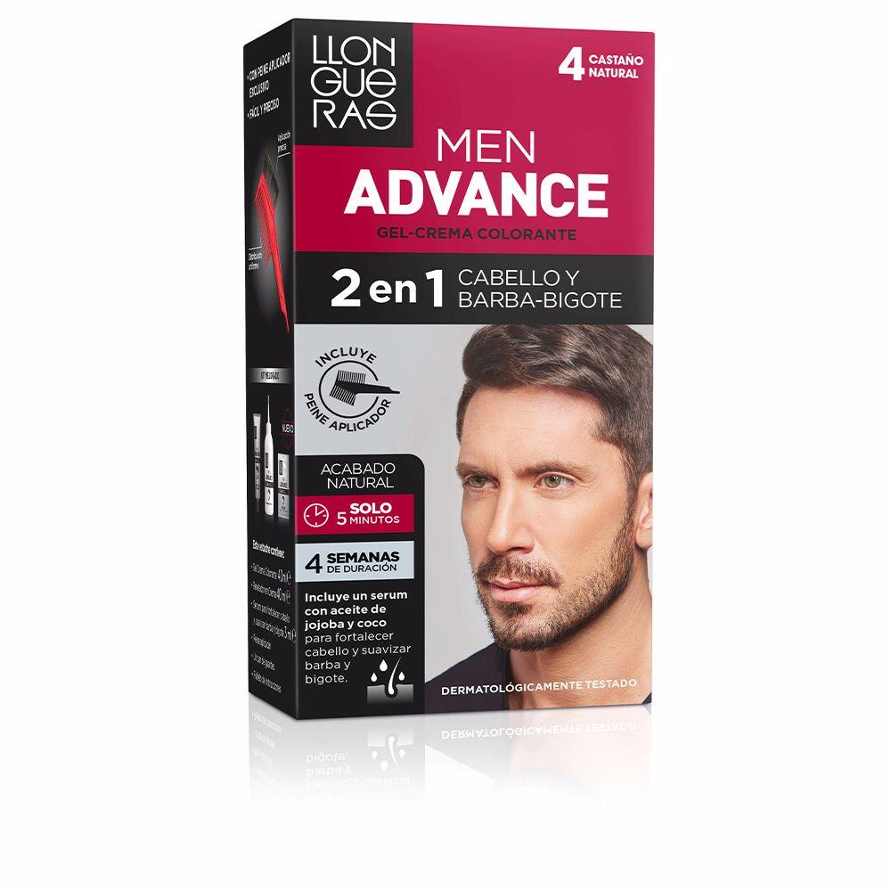 Llongueras Men Advance Crema Tinteadora Para Cabello Castao Color En 5 Minutos