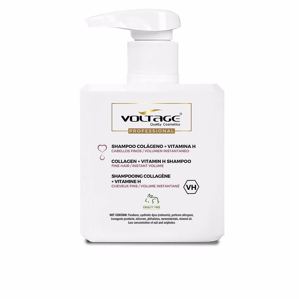Voltage Cosmetics Colágeno + Vitamina H Shampoo Per Capelli Più Forti