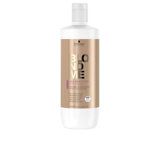 Schwarzkopf Blondme Champú Ligero Para Cabello Rubio Tecnología 3D Avanzada