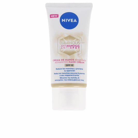 Nivea Luminous 630 Crema Mani Antimacchie SPF15 Protezione E Intensa Idratazione
