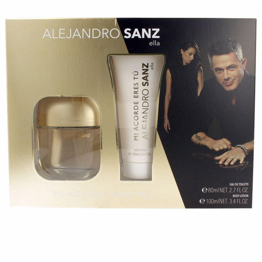 Alejandro Sanz Mi Acorde Woman Set Profumo Eau De Toilette Gourmand Floreale Fruttato