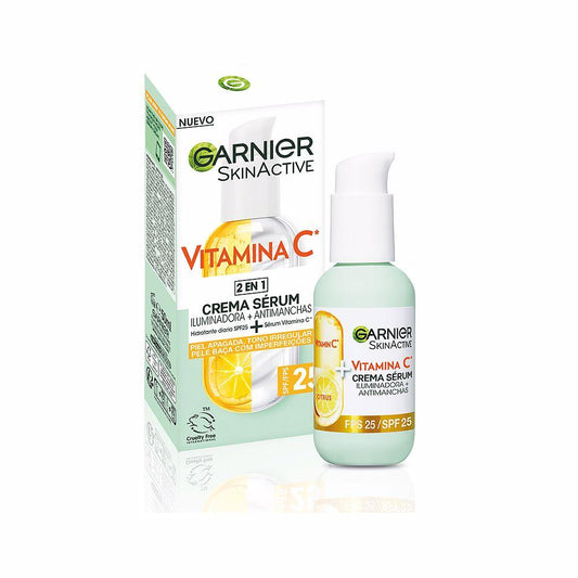 Garnier Skinactive Siero Crema Vitamina C Con SPF 25 Risultati Clinici Visibili