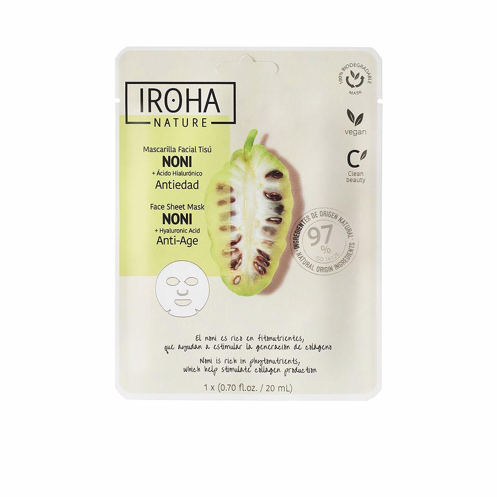 Iroha Nature Mask Maschera Viso Anti Invecchiamento Noni 97 Ingredienti Naturali