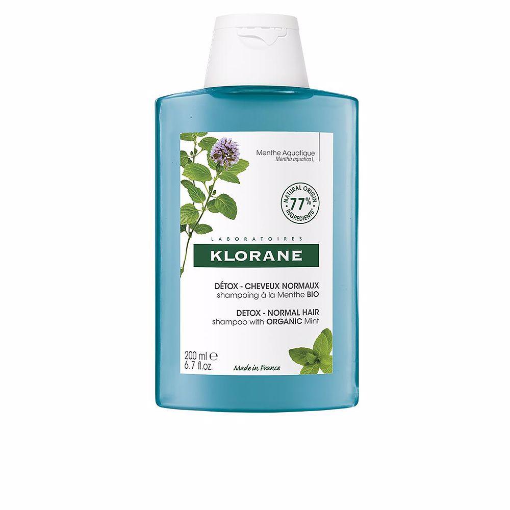 Klorane A La Menta Acuática Shampoing Detox Cheveux Revitalisés Cheveux Frais Et Dynamiques