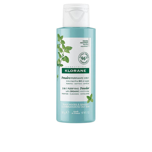Klorane A La Menta Acuática Polvere Purificante Viso 3 In 1 Detox Naturale